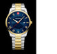 Reloj Wenger Classic City Steel Gold Blue Roman Cuarzo 01.1441.141