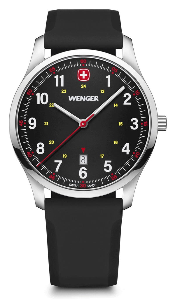 Reloj Wenger Sport City Black Cuarzo Silicone 01.1441.129