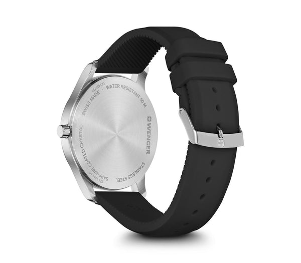 Reloj Wenger Sport City Black Cuarzo Silicone 01.1441.129
