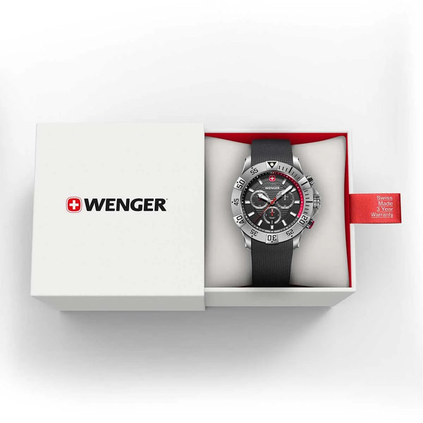 Reloj Wenger Seaforce Silicone Strap Chrono Black 01.0643.122