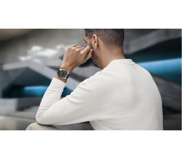 Reloj Wenger Terragraph Black Leather Strap Black 01.0541.121