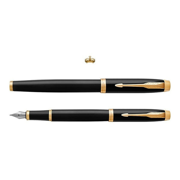 Lapicera Pluma Fuente Parker Im Black Gold - Medium