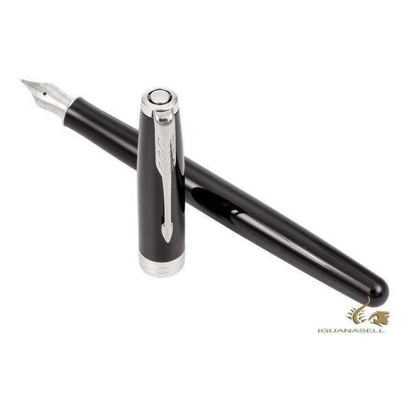 Lapicera Pluma Parker Sonnet Lacquered Black Palladium