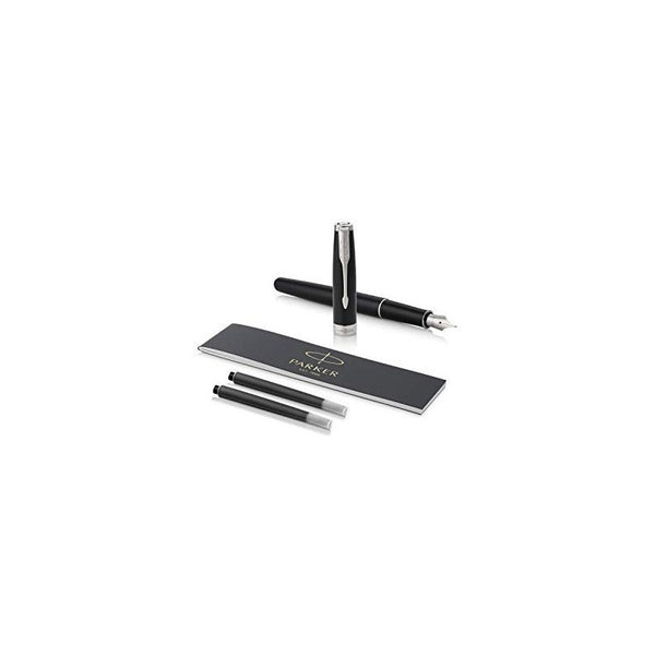 Lapicera Pluma Parker Sonnet Lacquered Black Palladium