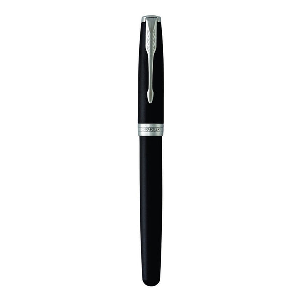 Lapicera Pluma Parker Sonnet Matte Lacquered Black Silver