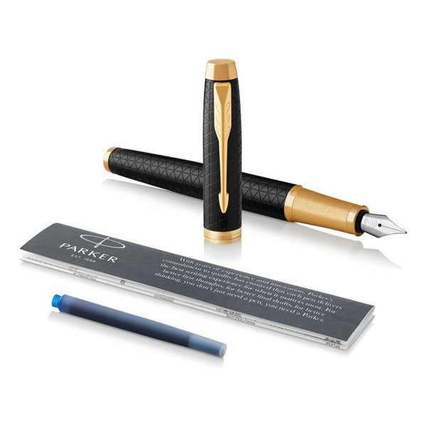 Lapicera Pluma Fuente Parker Im Premium Black Gt - Medium