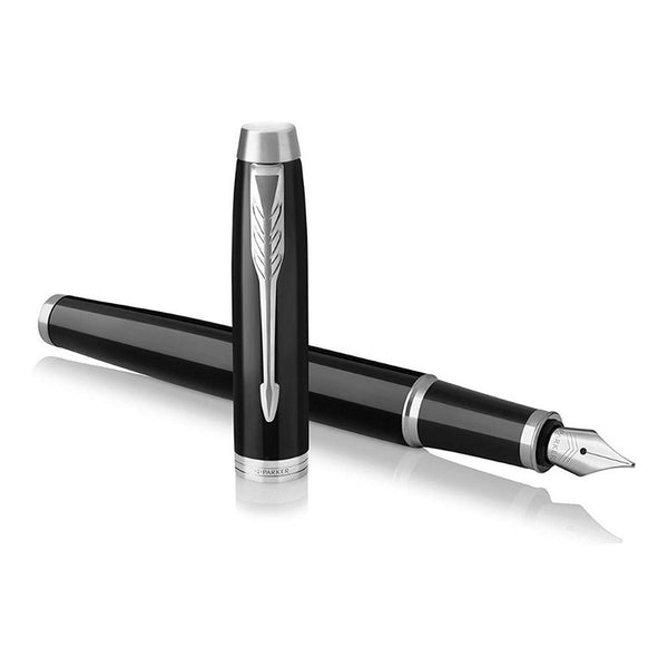 Lapicera Pluma Parker Im Black Chrome - Medium