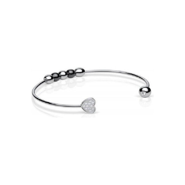 Pulsera Bering Bangle Silver Heart 625-6117-057