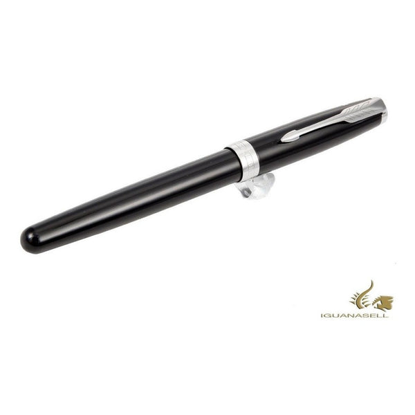 Lapicera Pluma Parker Sonnet Lacquered Black Palladium